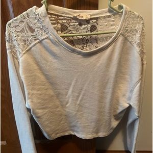 BRAND NEW White full sleeve crop top